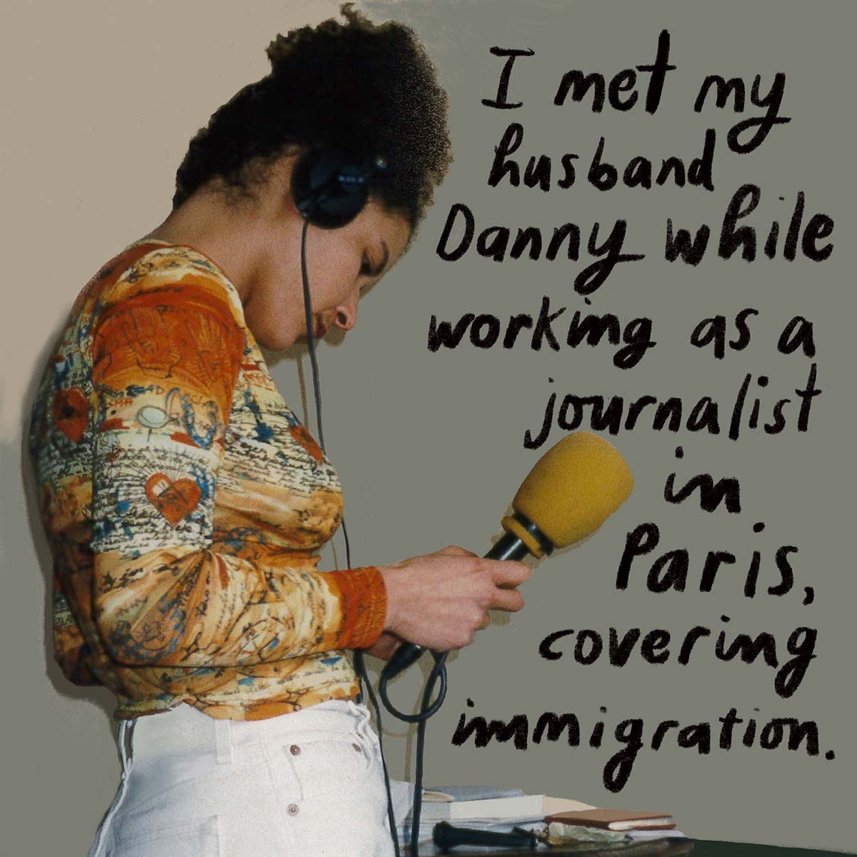 Mariane Pearl at work in Paris